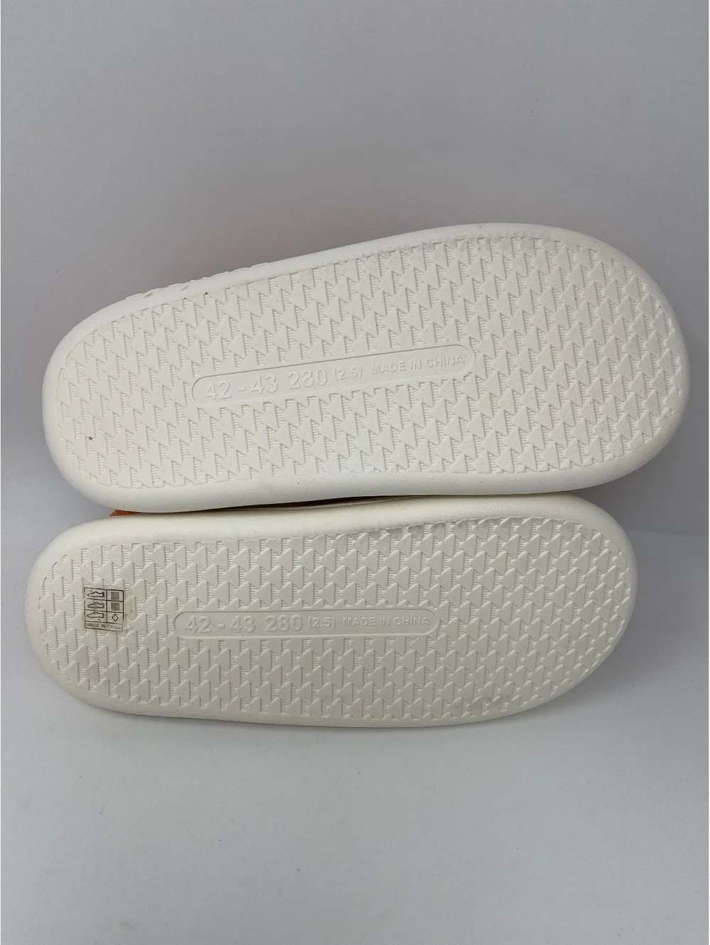 Boutique Orange Corduroy Fleece Lined Slippers Mules Platform EU 42-43 9-10